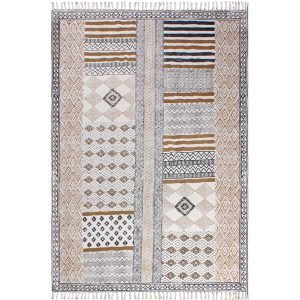 Handmade Black Brown Modern Living Area Rug