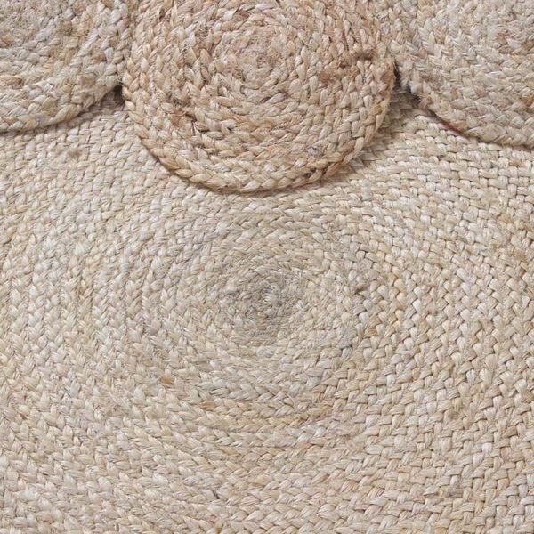 Handmade Beige Braided Round Hall Area Rug - Image 8