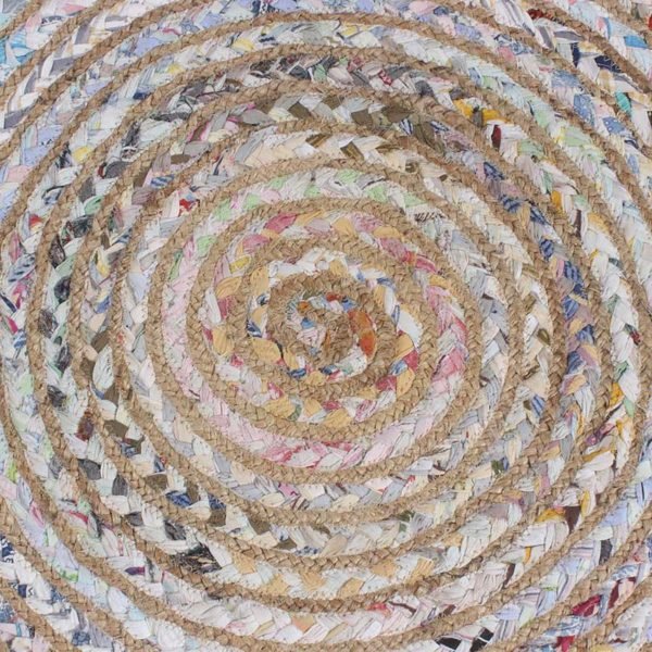 Cotton Jute Hand Braided Scalloped Area Rug - Image 8