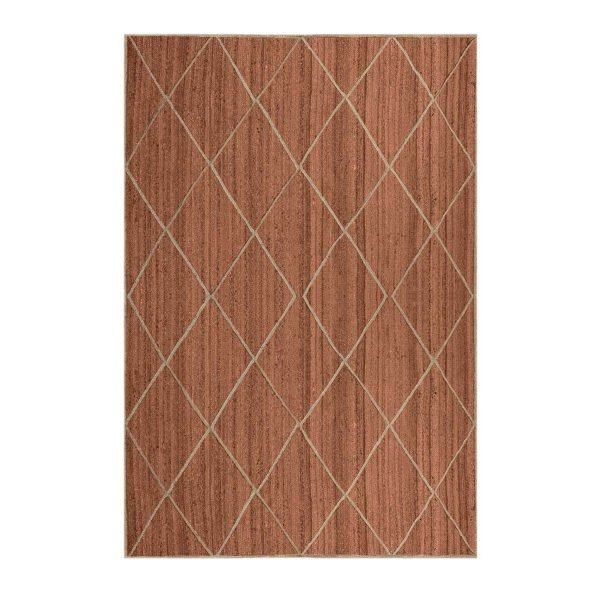 Brown Hand Braided Hall Patio Area Jute Rugs