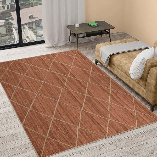 Brown Hand Braided Hall Patio Area Jute Rugs - Image 4