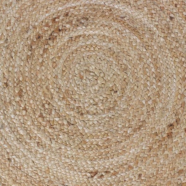 Hand Made Natural Beige Black Jute Front Door Rug - Image 8
