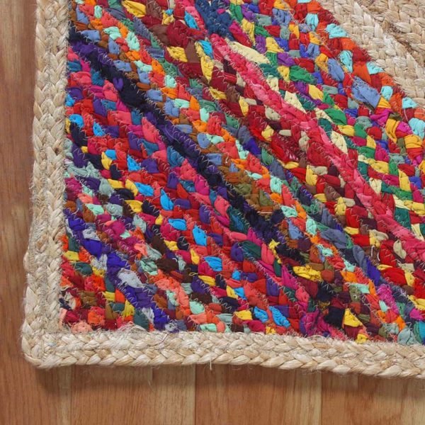 Rectengular Jute 4x6 Handmade Area Rug - Image 6