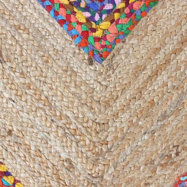 Rectengular Jute 4x6 Handmade Area Rug - Image 8