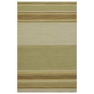 Hand Woven Multicolor Wool Striped Area Dhurrie