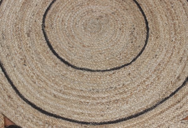 NR 43 Indian handwoven rug Hand braided jute rug Handmade bedroom rug 3x3 feet (9)