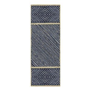 Personalize Your Space Blue Custom Jute Rug