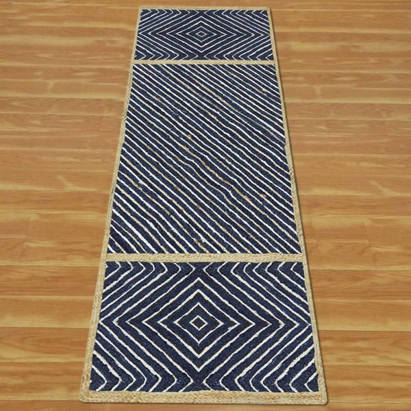 Personalize Your Space Blue Custom Jute Rug - Image 3