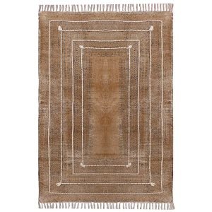 Hand Block Printed Thread Work Cotton Rugs