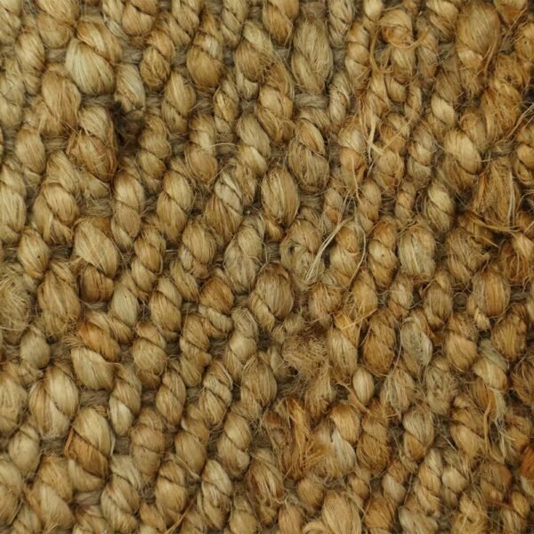 Handwoven Jute Black Gray Area Rug - Image 4