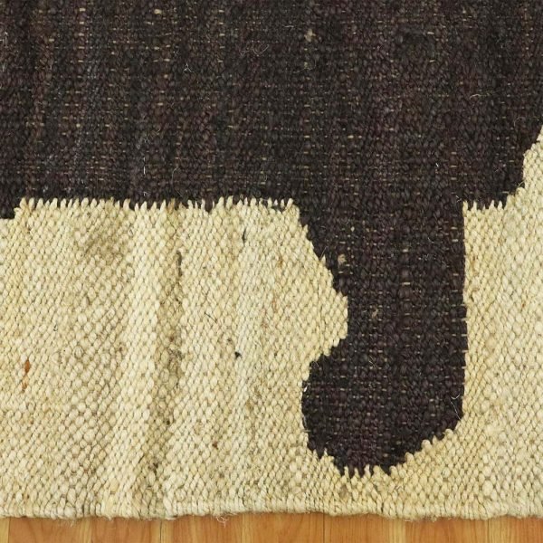 Hand Woven Animal Print Jute Beige Area Rug - Image 5