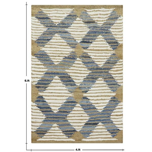 Handmade Multicolor Living Room Rug - Image 4