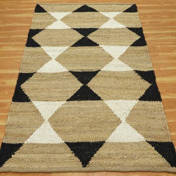 Hand Woven Geometric Kitchen Area Rug - Image 3
