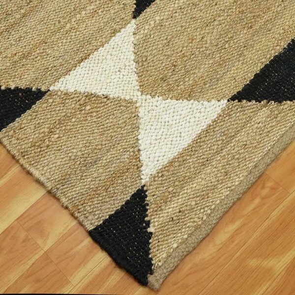 Hand Woven Geometric Kitchen Area Rug - Image 6