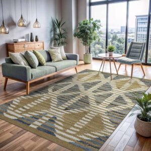 Multicolor Hand Woven Kitchen Area Rug