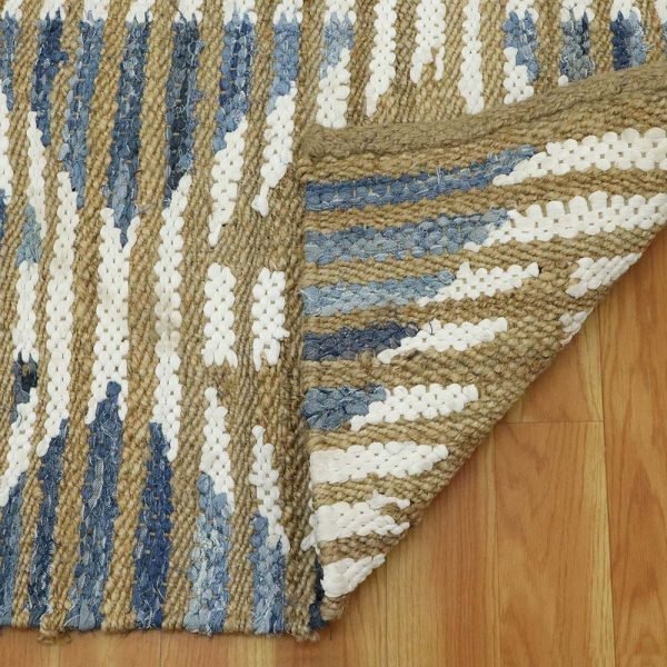 Multicolor Hand Woven Geometric Area Rug - Image 5
