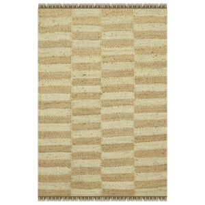 Brown Hand Woven Geometric Bedroom Rug