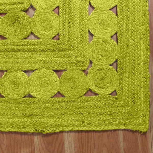 Green Hand Braided Jute New Modern Area Rug - Image 5