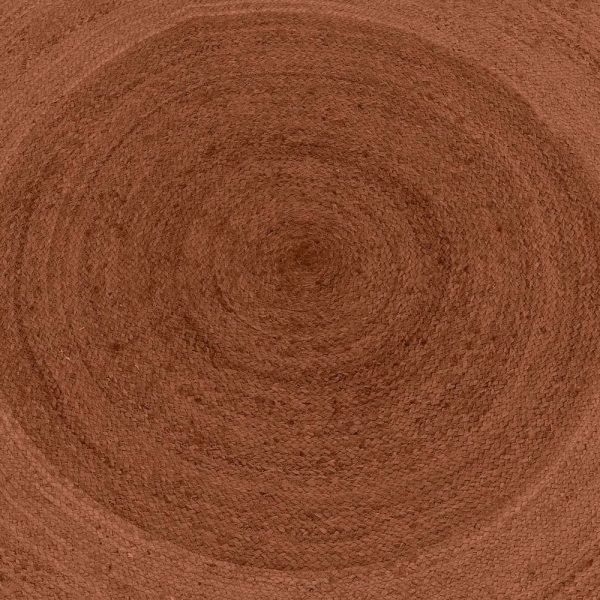 Hand Braided Octagon Brown Jute Front Area Rugs - Image 5