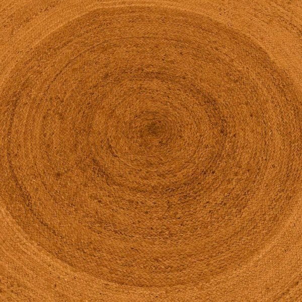 Octagonal Orange Jute Braided Doorway Rugs - Image 4