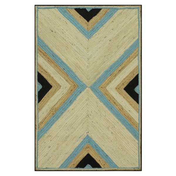 Hand Braided Beige Jute Modern Dining Area Rugs
