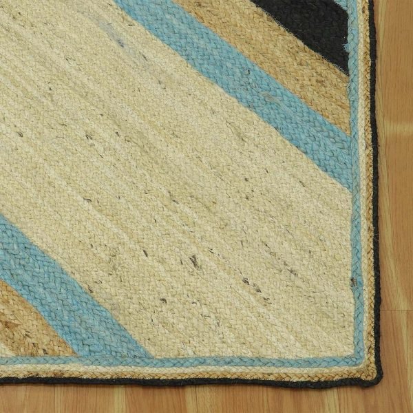 Hand Braided Beige Jute Modern Dining Area Rugs - Image 4