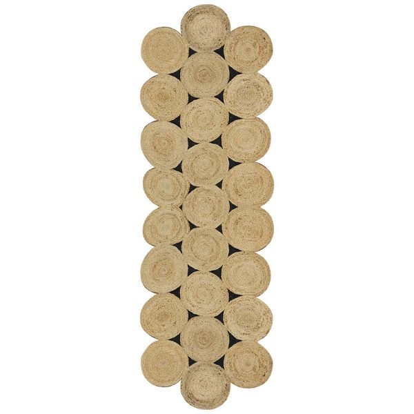 Handmade Scalloped Beige Geometric Area Rugs