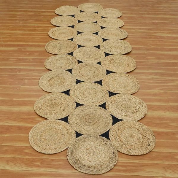 Handmade Scalloped Beige Geometric Area Rugs - Image 3