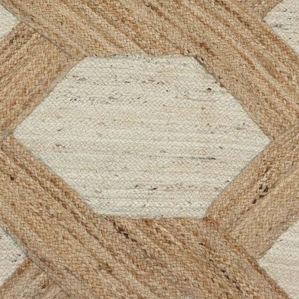 Hand-braided White Beige Home Decor Area Rug - Image 4