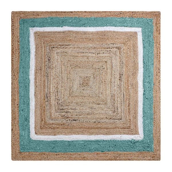 Hand Braided Multicolor Jute Area Rug