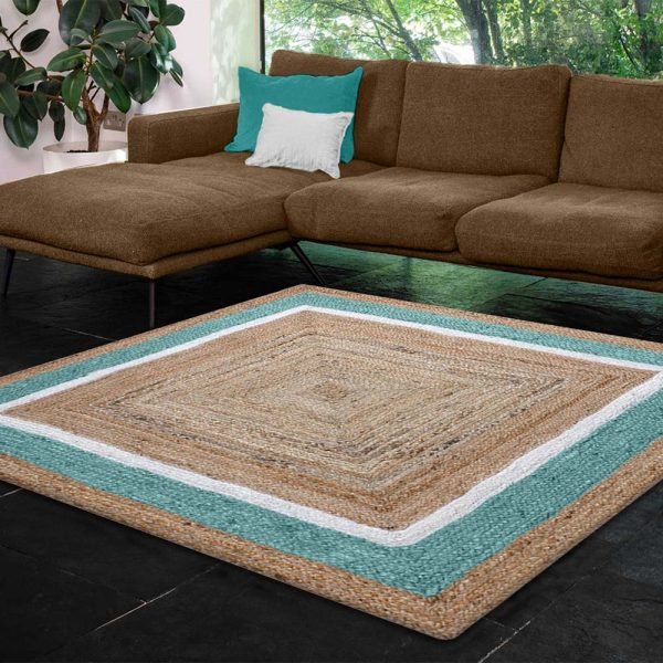 Hand Braided Multicolor Jute Area Rug - Image 2