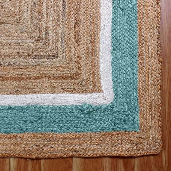 Hand Braided Multicolor Jute Area Rug - Image 4