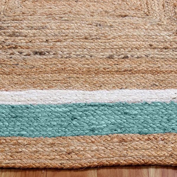 Hand Braided Multicolor Jute Area Rug - Image 6