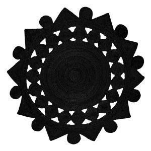 Hand Braided Jute Round Beige Area Rug