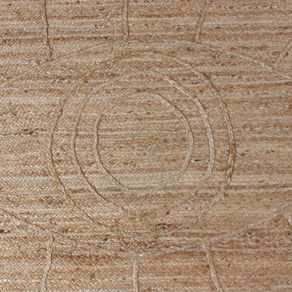 Hand Braided Jute Beige Geometric Area Rug - Image 5