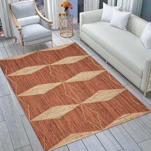 Indian Hand Braided Jute Beige Brown Area Rug