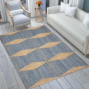 Grey Beige Hand Braided Jute Outdoor Rug