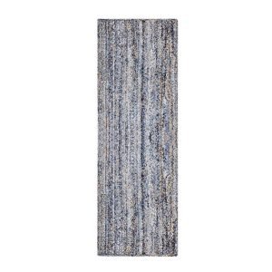 Hand Braided Blue Runner Cotton Jute Rug