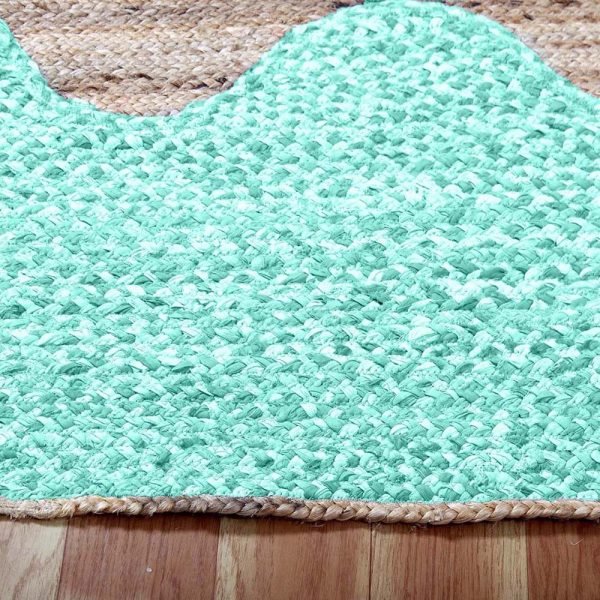 Hand Braided Oval Cotton Jute Area Rugs - Image 4