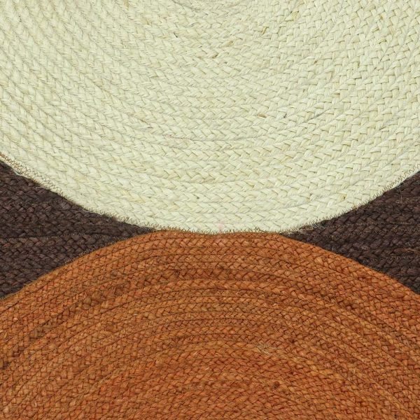 Handmade Geometric Brown Jute Area Rug - Image 7