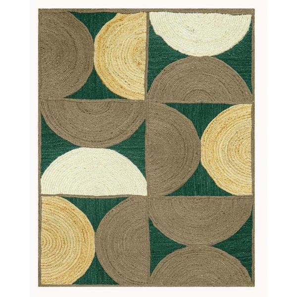 Indian Handmade Jute Brown Area Rugs