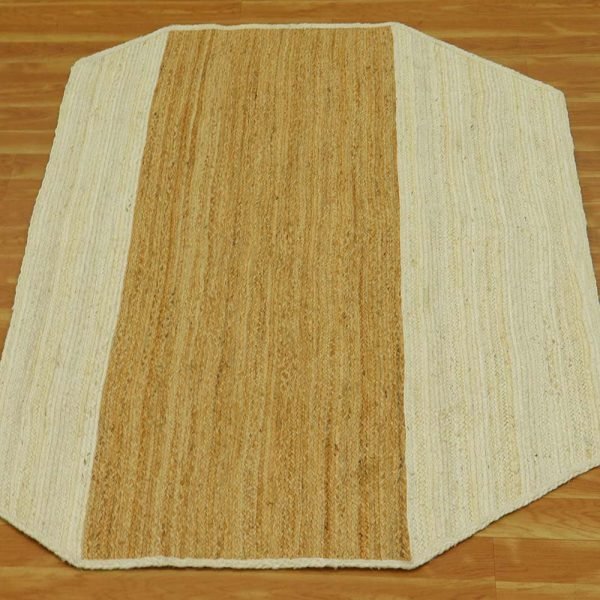 Hand Braided Brown Beige Modern Area Rugs - Image 3