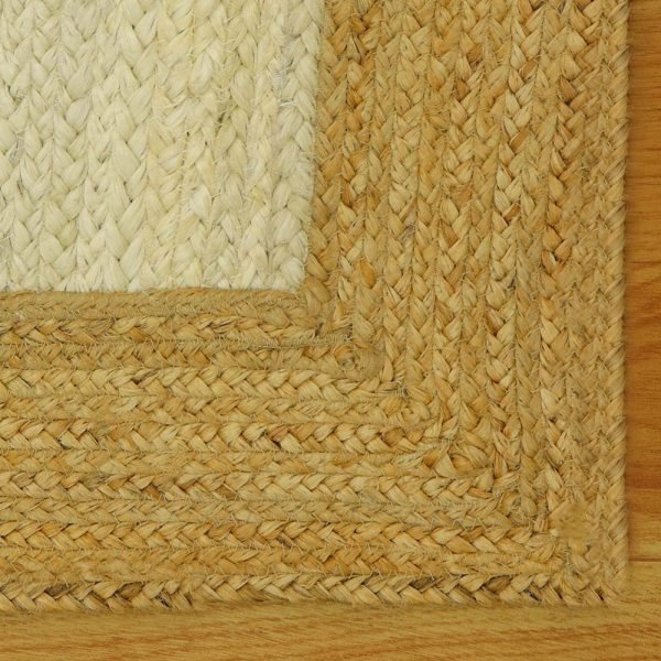Hand Braided Brown Beige Scalloped Area Rugs - Image 5