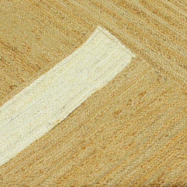 Handmade Beige Black Jute Dining Area Rugs - Image 4