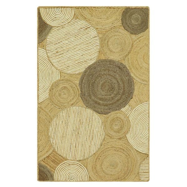 Indian Handmade Beige Jute Modern Area Rugs