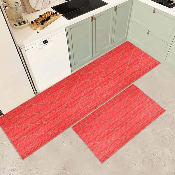 Hand Braided Red Jute Geometric Beige Rug - Image 4