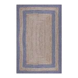 Jute Rug 100% Natural Jute Braided Style Runner Rug Rustic look