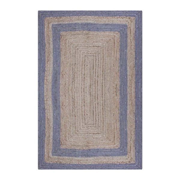 Jute Rug 100% Natural Jute Braided Style Runner Rug Rustic look