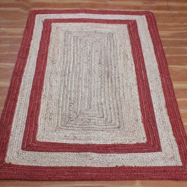 JTF 33 Rug 100% Natural Jute Handmade Rustic look Rug Braided st