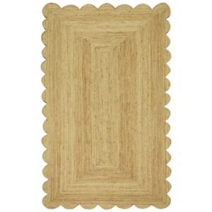 Hand Braided Beige Jute Sale Rug